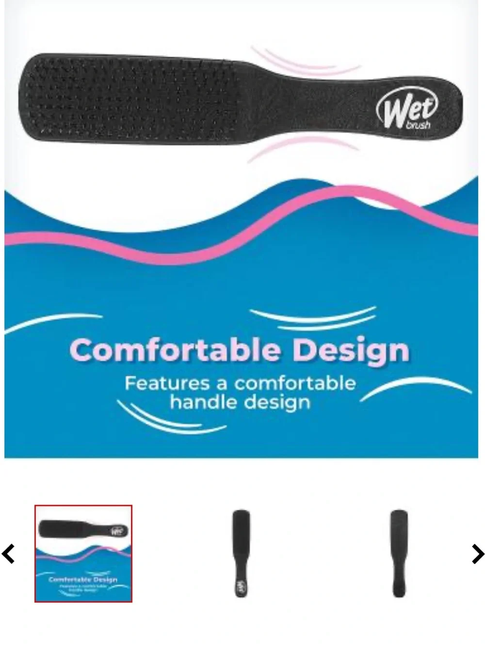 Wet Brush Men's Detangler Hair Brush - Black